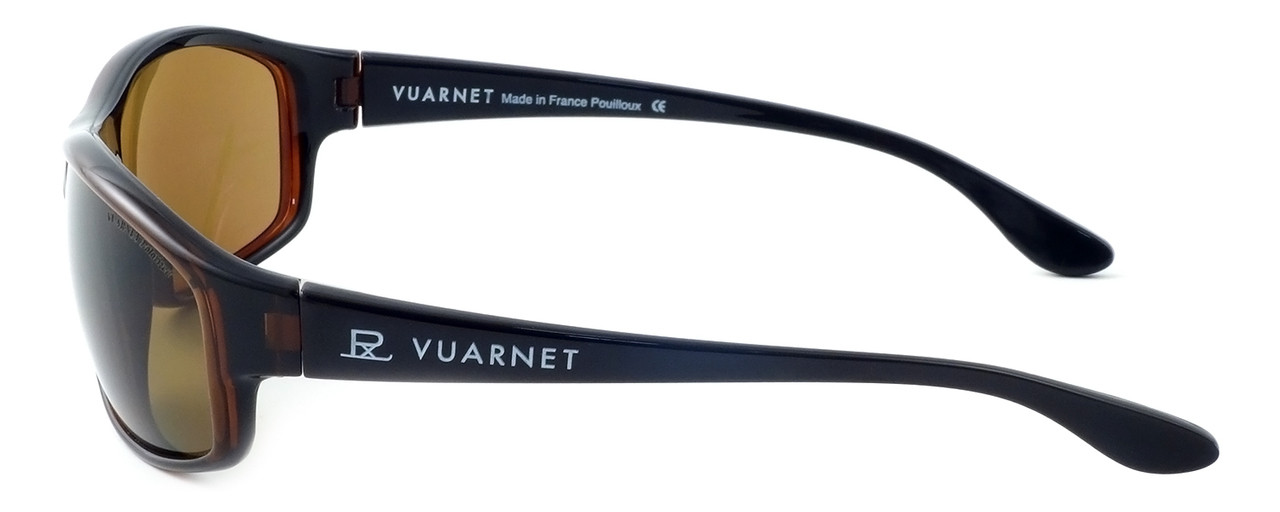 Vuarnet Designer Polarized Sunglasses VL1031-0003 Brown Frame with Brown Tint Lens