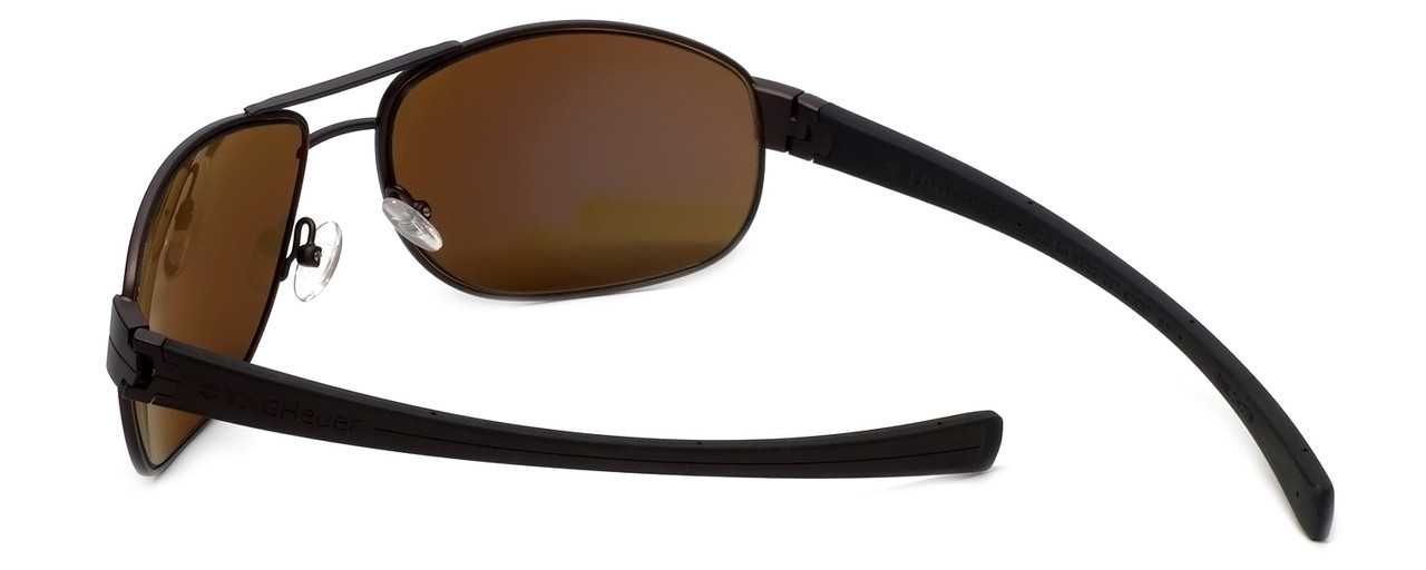 TAG Heuer Designer Polarized Sunglasses TH0252-203 in Dark Brown & Brown