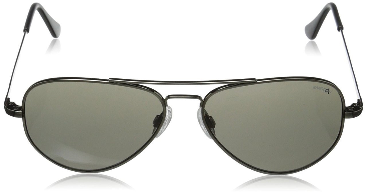 Randolph CR7R434 57mm Concorde Sunglasses in Gunmetal & Glass Polarized Gray