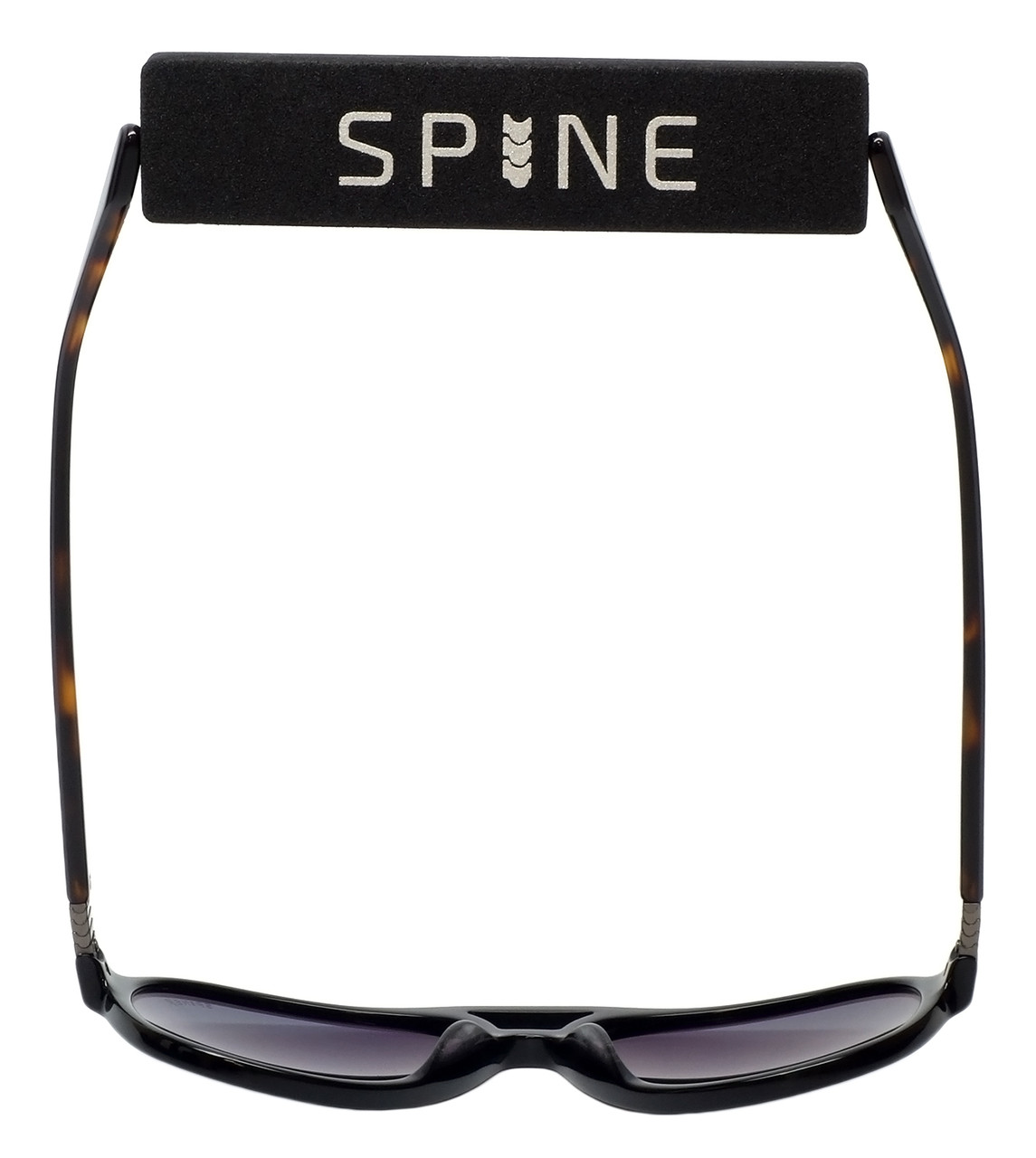 Spine Optics Designer Sunglasses SP7002-001 in Black with Polarized Grey Tint 59mm