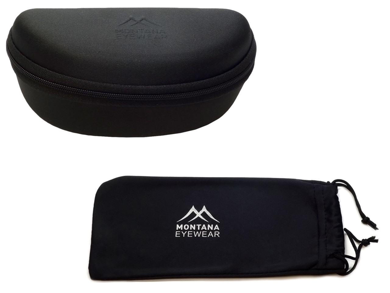 Included Montana Zippered Hard Case & Microfiber Pouch
