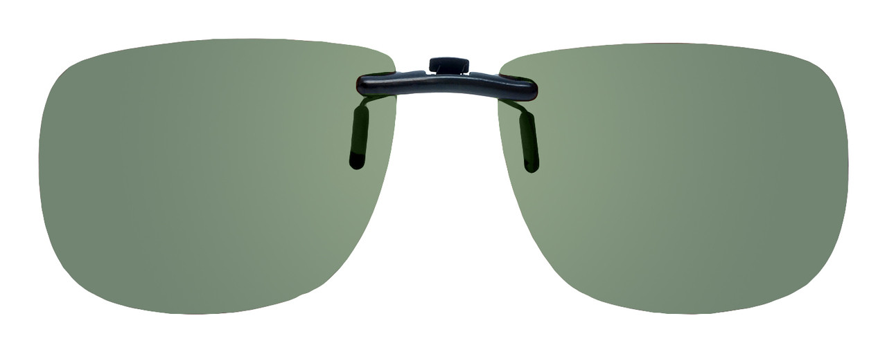 Montana Eyewear Clip-On Sunglasses C2A in Polarized G15 Green 54mm