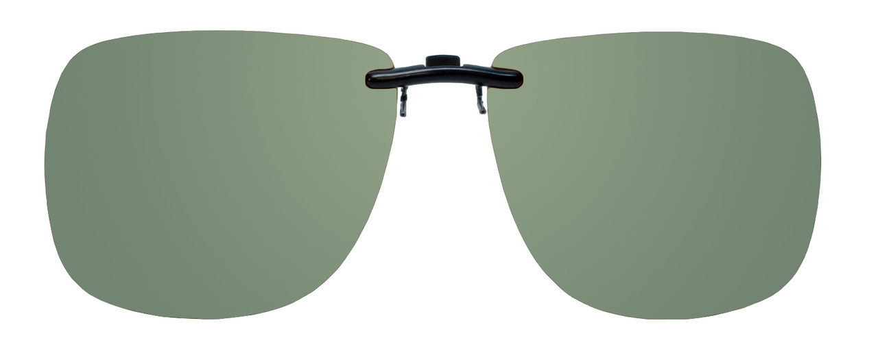 Montana Eyewear Clip-On Sunglasses C11A in Polarized G15 Green 62mm