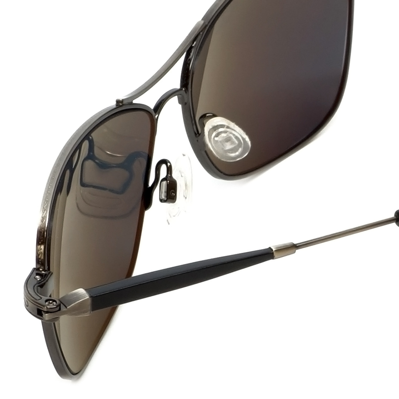 Reptile Designer Polarized Sunglasses Rabida in Antique-Silver with Flash Mirror Lens