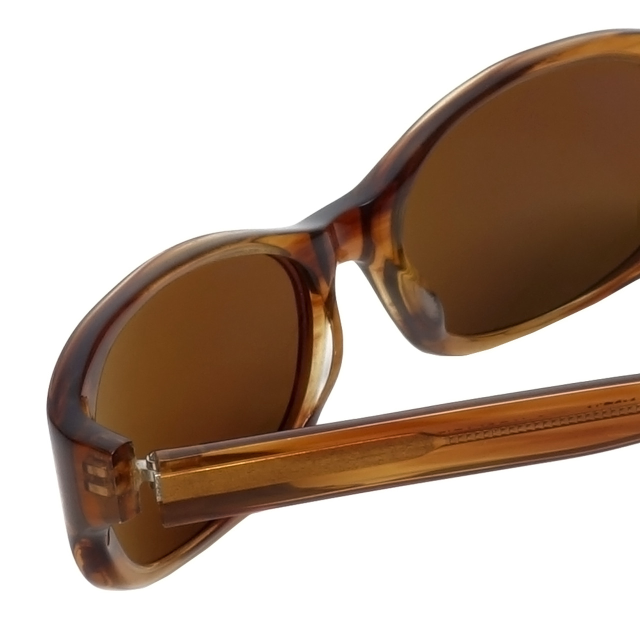 Reptile Designer Polarized Sunglasses Sauritus in Horn with Gold Mirror Lens