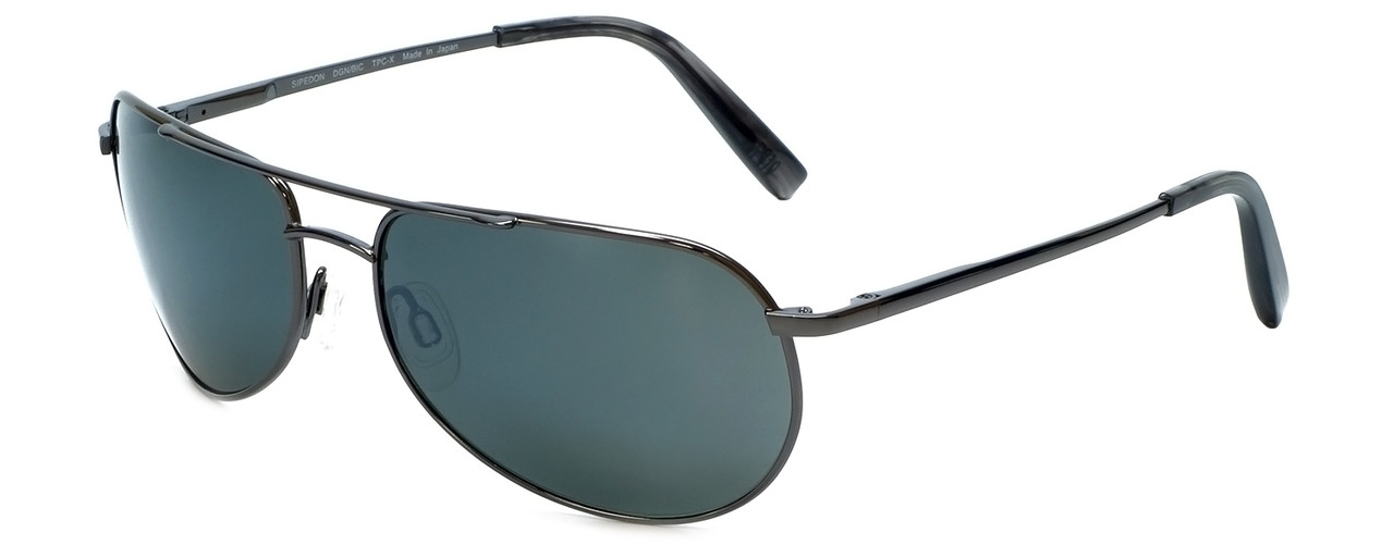 Reptile Designer Polarized Sunglasses Sipedon in Gunmetal with Flash Mirror Lens