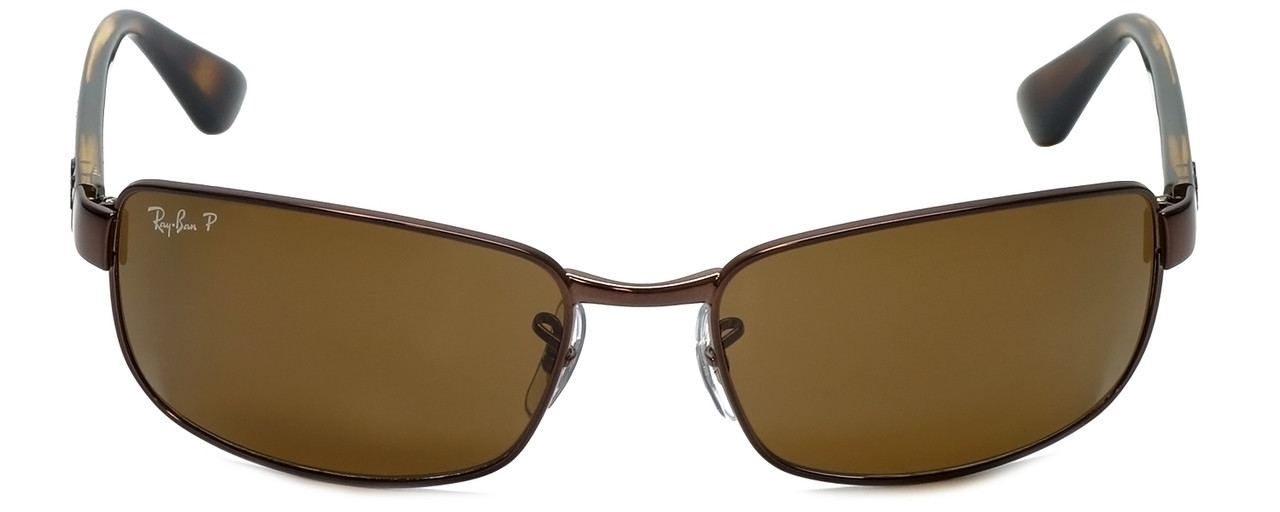 Ray-Ban Polarized Designer Sunglasses in Brown with Amber Lens RB3478-014/57