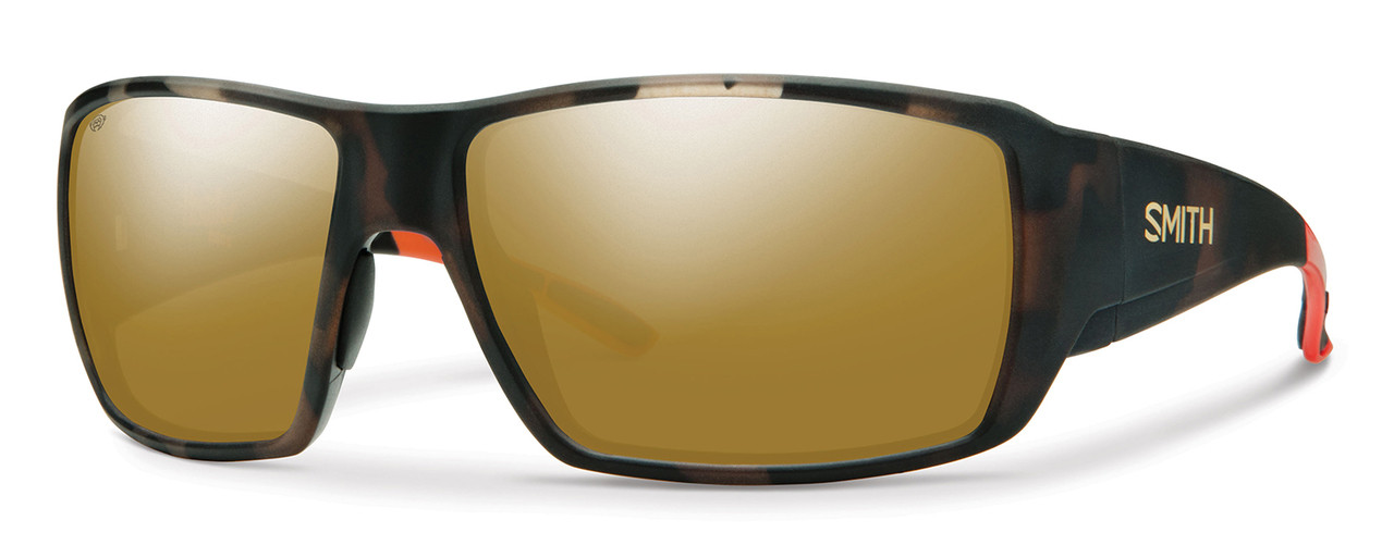 Smith Optics Guide's Choice Sunglasses in Howler Matte Tortoise with Polarized Bronze Mirror Lens