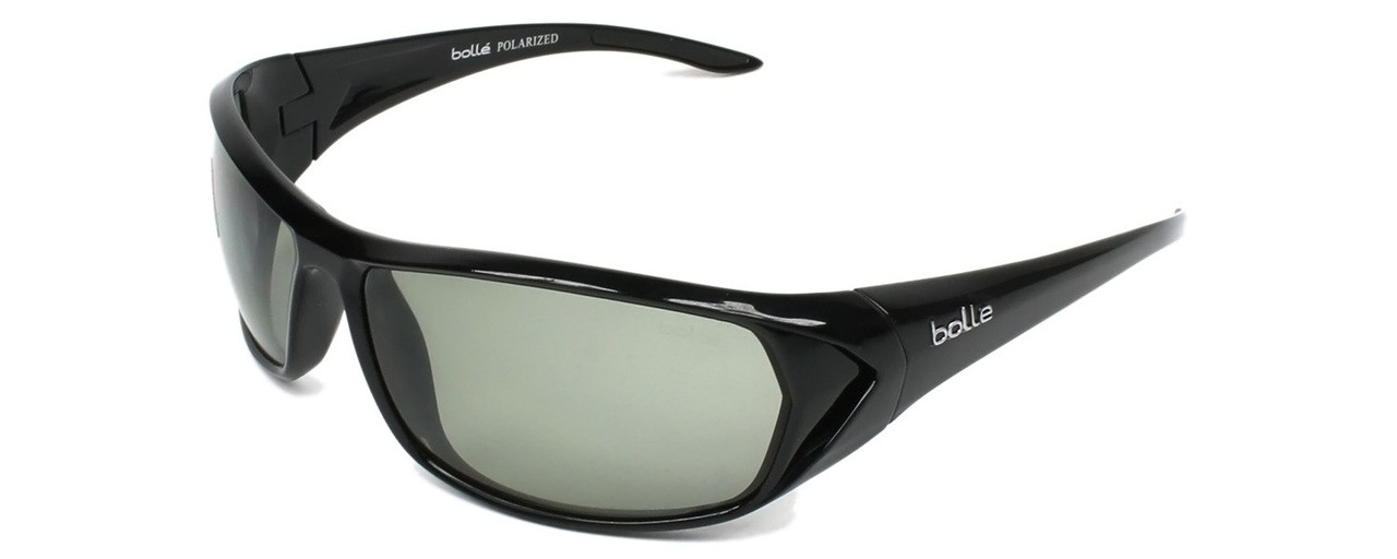 Bollé Blacktail Polarized Sunglasses in Shiny Black with Grey Lens