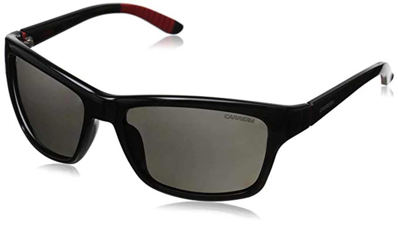 Carrera Designer Polarized Sunglasses CA8013S-0D28 in Black with Grey Lens