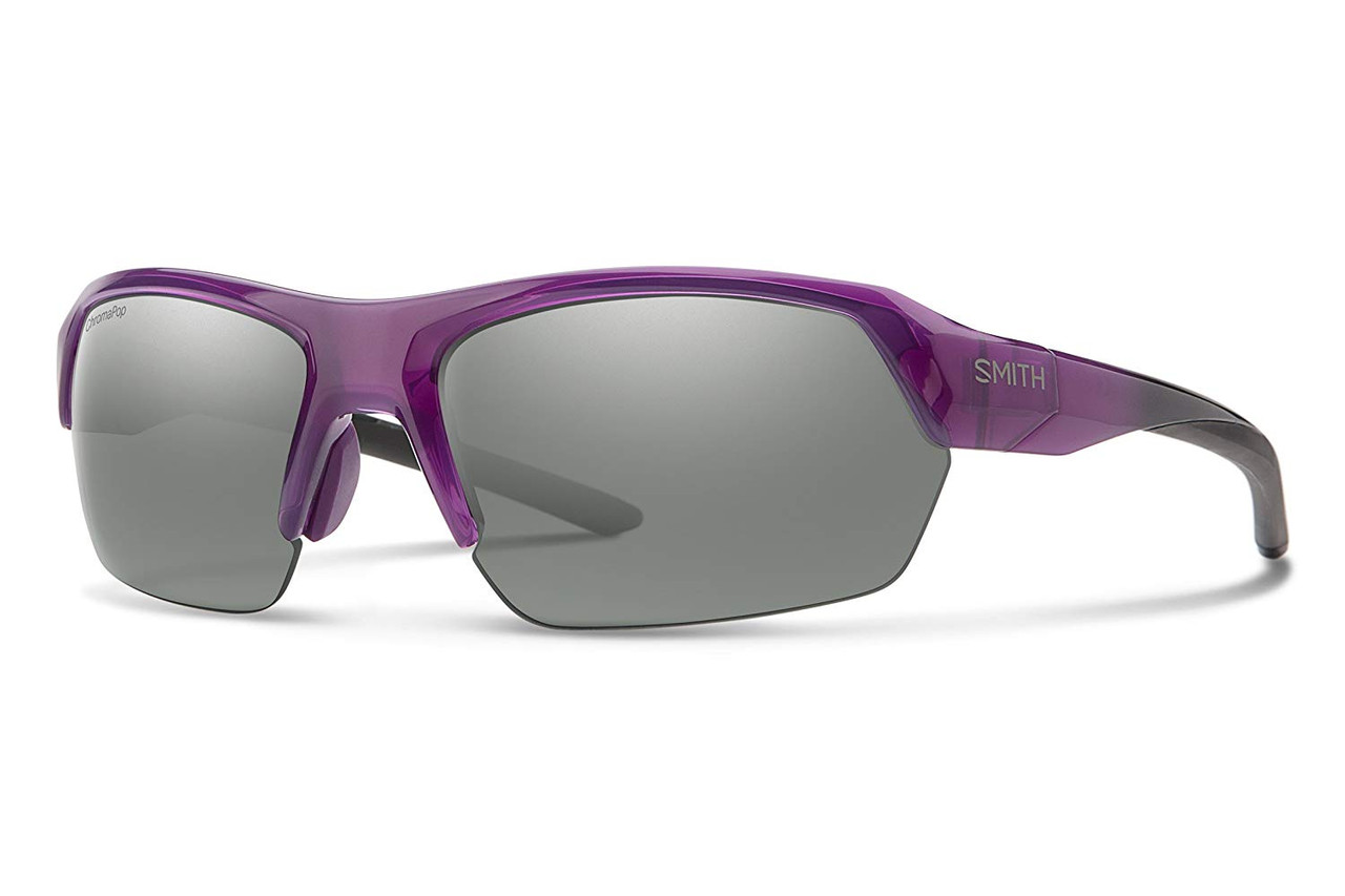 Smith Optics TEMPO Polarized Sunglasses in Violet Spray with Platinum Mirror Lens