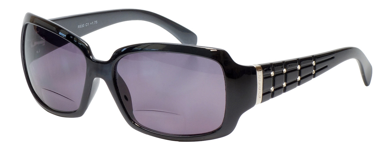 Calabria 830 POLARIZED Bi-Focal Sunglass Readers w/ Silver Crystals 18  Options