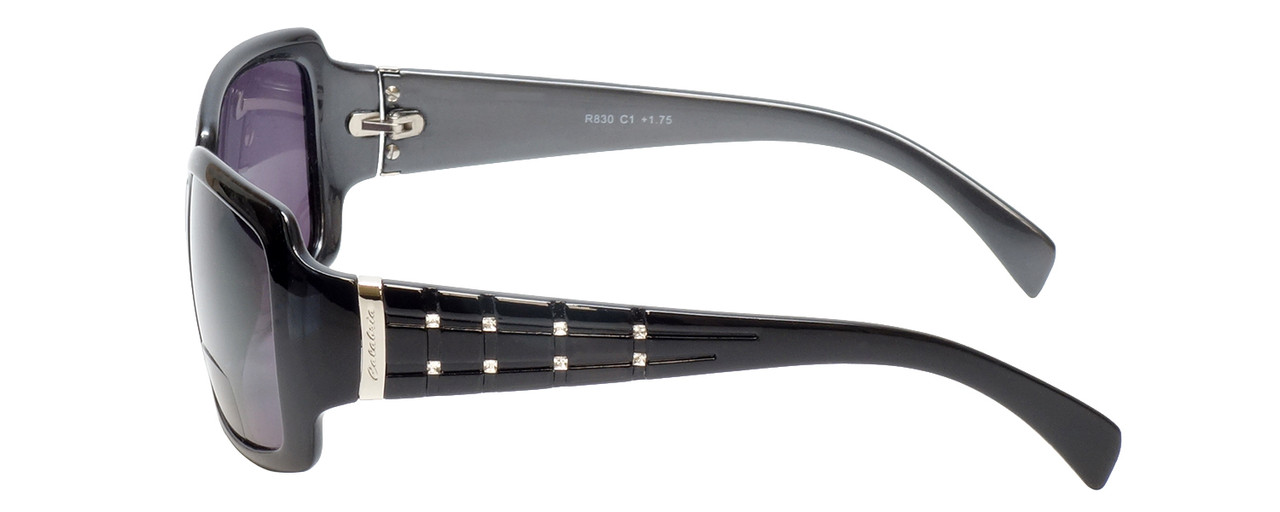 Calabria 830 POLARIZED Bi-Focal Sunglass Readers w/ Silver Crystals 18  Options