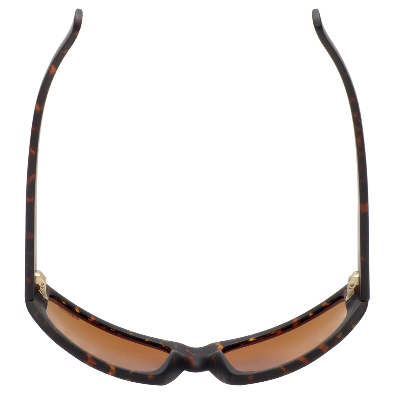 Top View of Smith BAUHAUS Mens Classic Sunglasses Matte Tortoise/Polarized Amber Brown 59 mm
