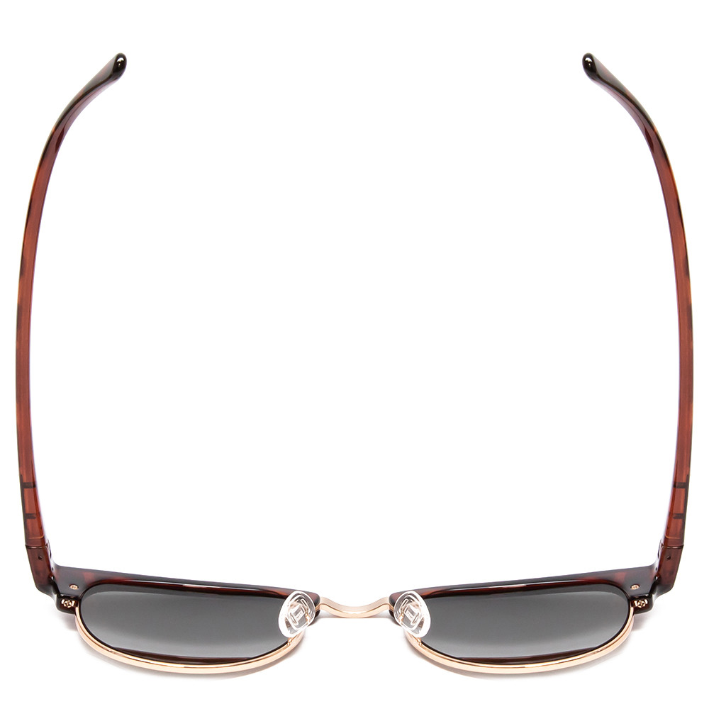 Suncloud Step Out Polarized Sunglasses Unisex Metal Classic Retro in Tortoise Havana & Pink Gold Mirror