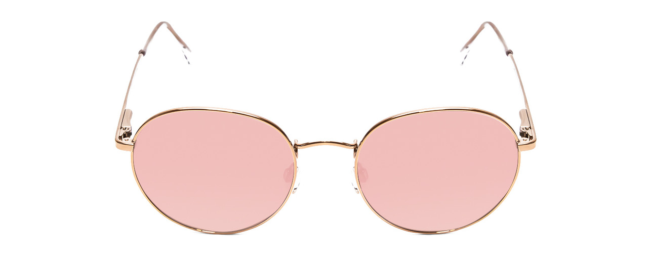 Suncloud Bridge City Polarized Sunglasses Metal Pilot/Pilot in Rose Gold & Pink Gold Mirror