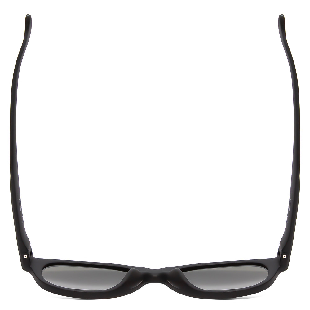 Top View of Smith Optics Snare Unisex Round Polarized Sunglasses Matte Black/Gray Green 51mm