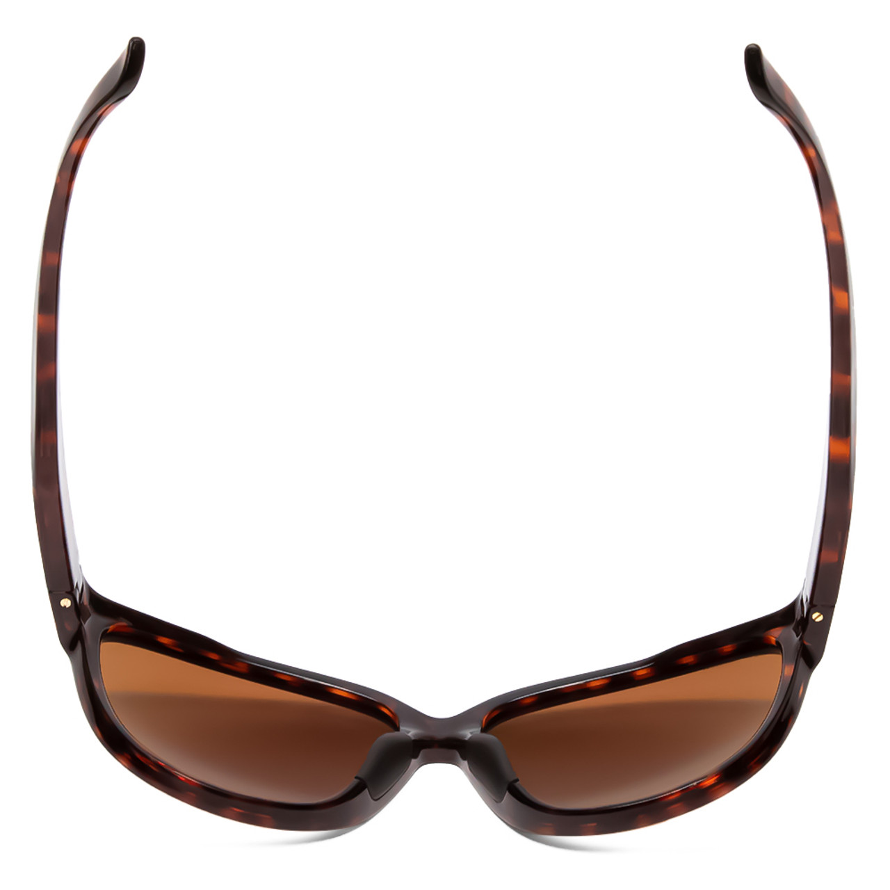 Top View of Smith Monterey Lady Cateye Sunglasses Tortoise Gold/CP Glass Polarize Brown 58mm