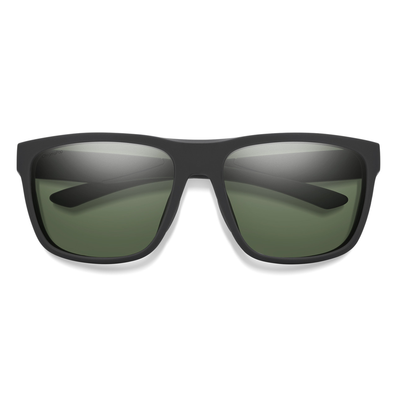 Smith Barra Classic Sunglasses Matte Black & ChromaPop Polarized Gray Green  59mm