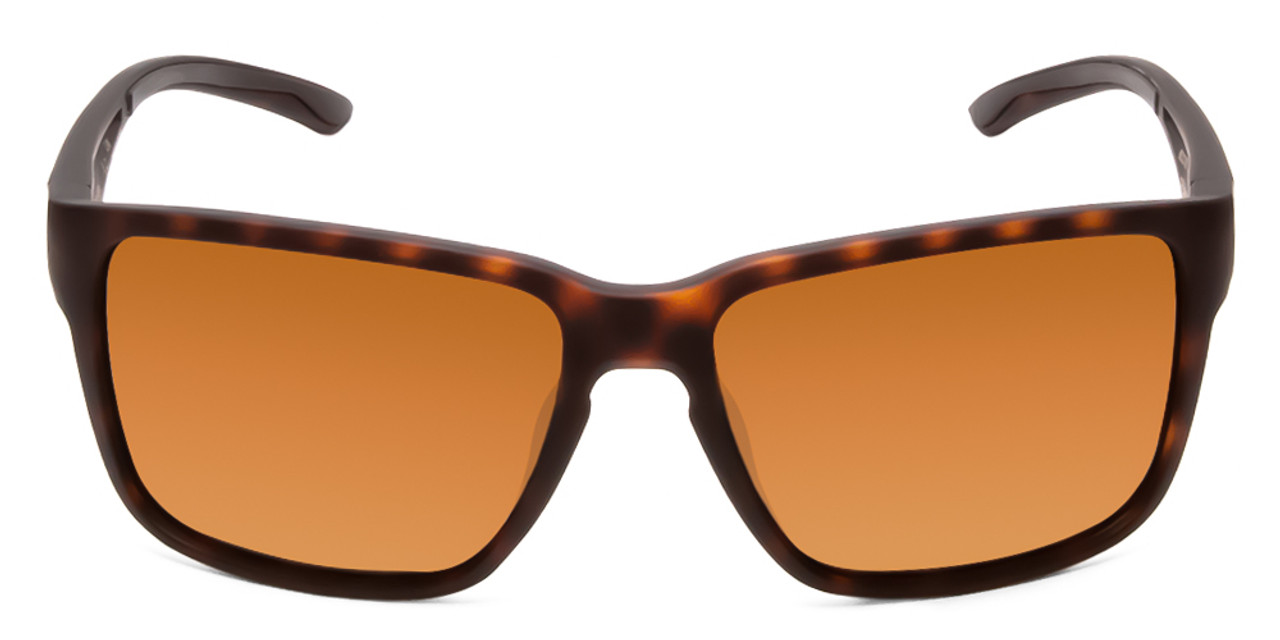 Front View of Smith Emerge Unisex Sunglasses Matte Tortoise Havana Gold/CP Polarize Brown 60mm