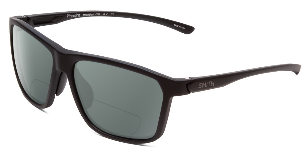 Lunettes De Soleil Smith Pinpoint Polarisées Bi-focales - Noir Mat 59mm, Neuf Avec étiquettes