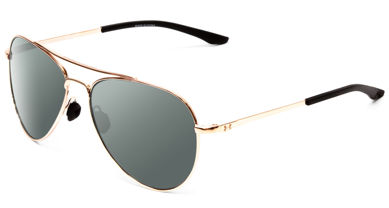 Gold Aviator Polarized Sunglasses