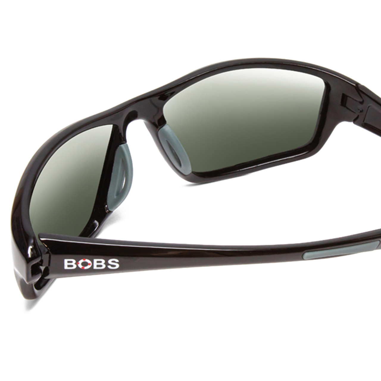 Close Up View of Coyote FP-04 Mens Full Rim Designer Polarized Sunglasses in Gloss Black/G15 62mm