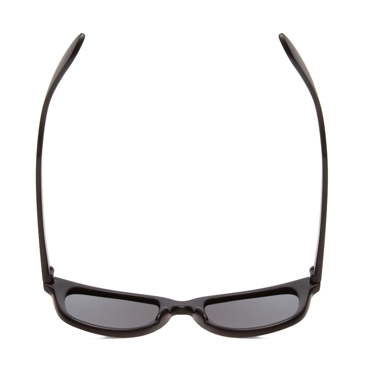 Top View of Coyote FP-35 Mens Square Designer Polarized Sunglasses in Matte Black & G15 50mm