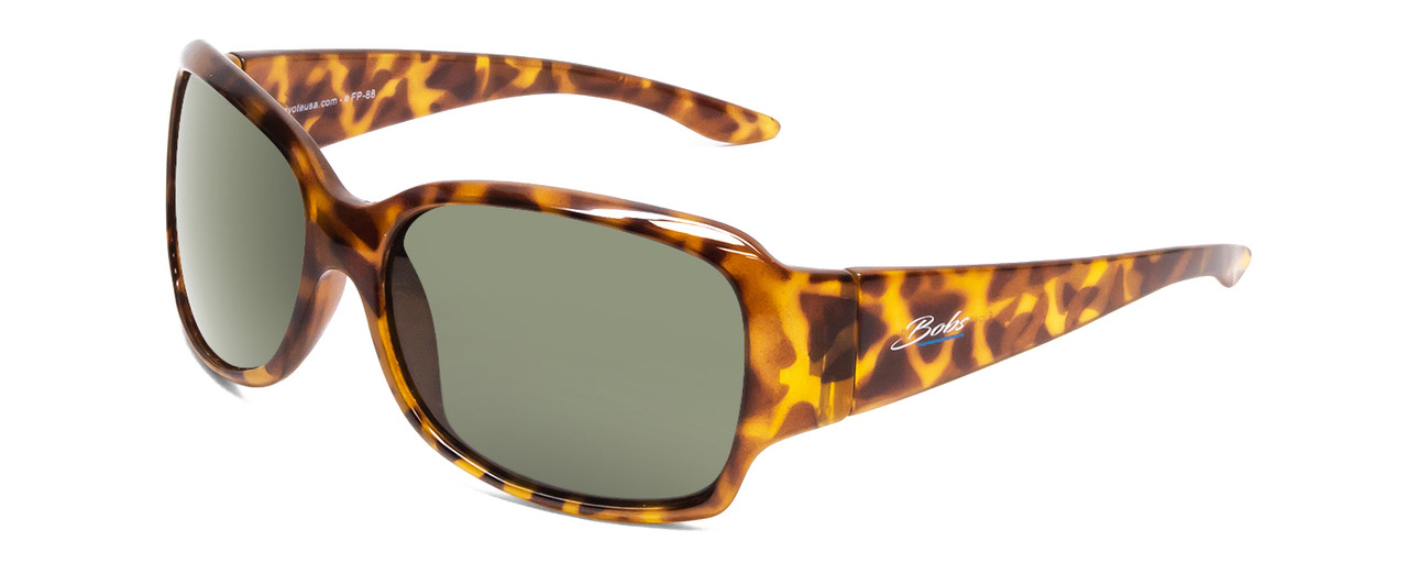 Profile View of Coyote FP-88 Women Cateye Designer Polarized Sunglasses Tokyo Tortoise/Grey 59mm