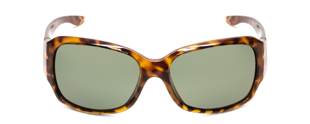 Front View of Coyote FP-88 Women Cateye Designer Polarized Sunglasses Tokyo Tortoise/Grey 59mm