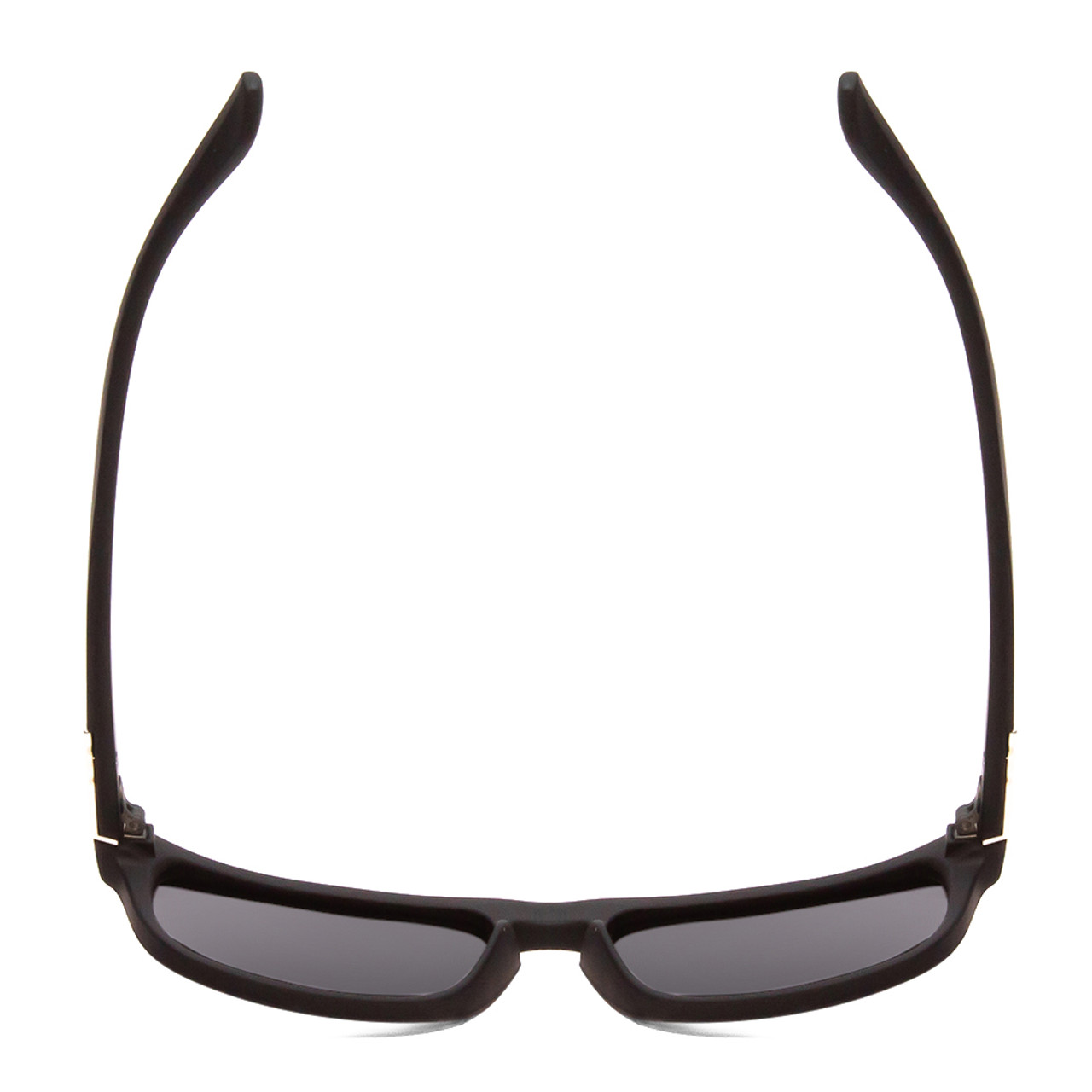 Top View of Coyote Marco Unisex Square Designer Polarized Sunglasses Matte Black & Grey 53mm