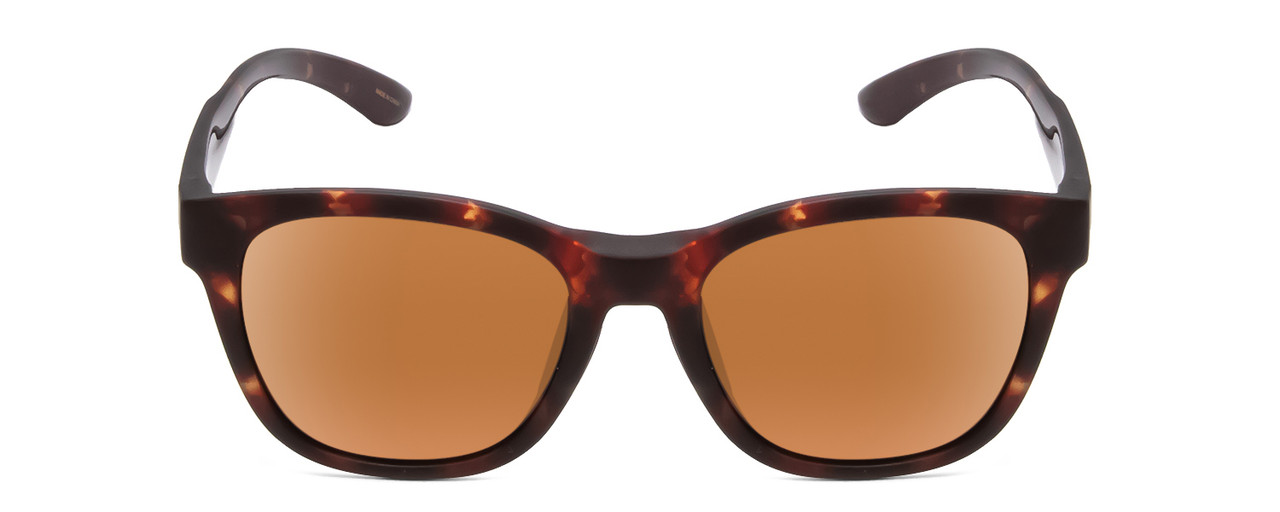 Front View of Smith Optic Caper Ladies Cateye Sunglasses Tortoise Gold/CP Polarized Brown 53mm