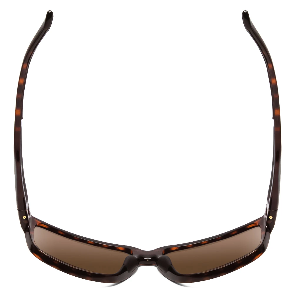 Top View of Smith Emerge Unisex Square Sunglasses Tortoise Havana Gold/Polarized Brown 60 mm