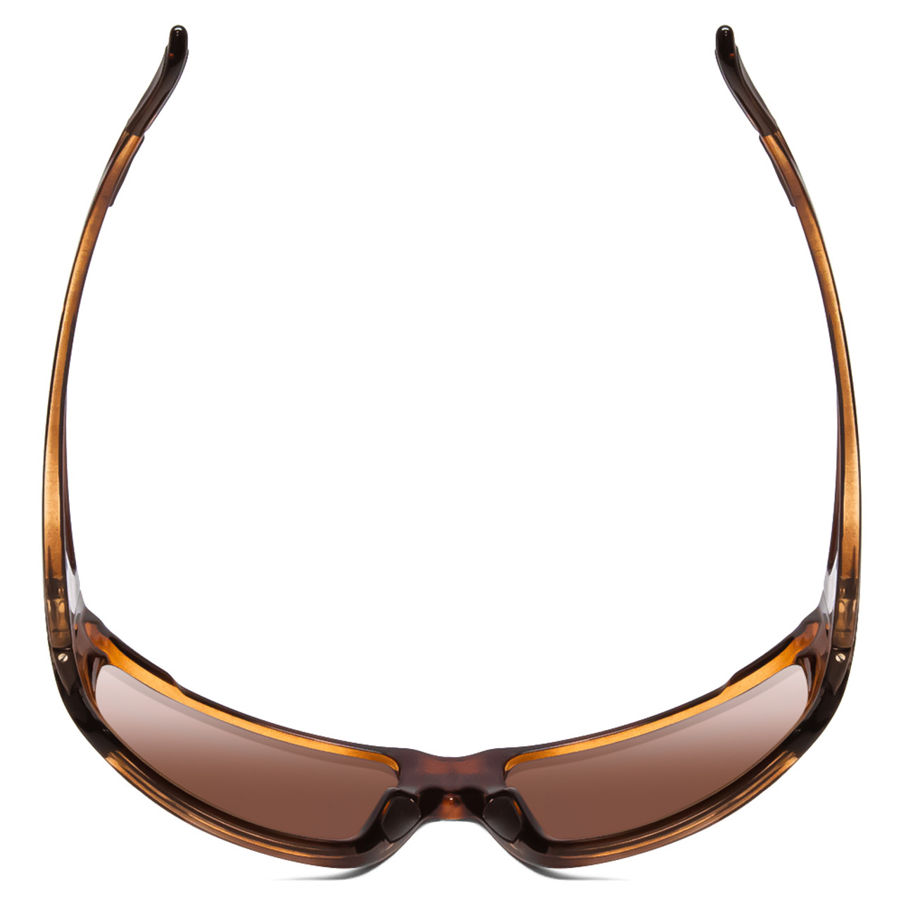 Top View of Smith Guides Choice XL Sunglasses Tortoise/CP Glass Polarized Green Mirror 63 mm