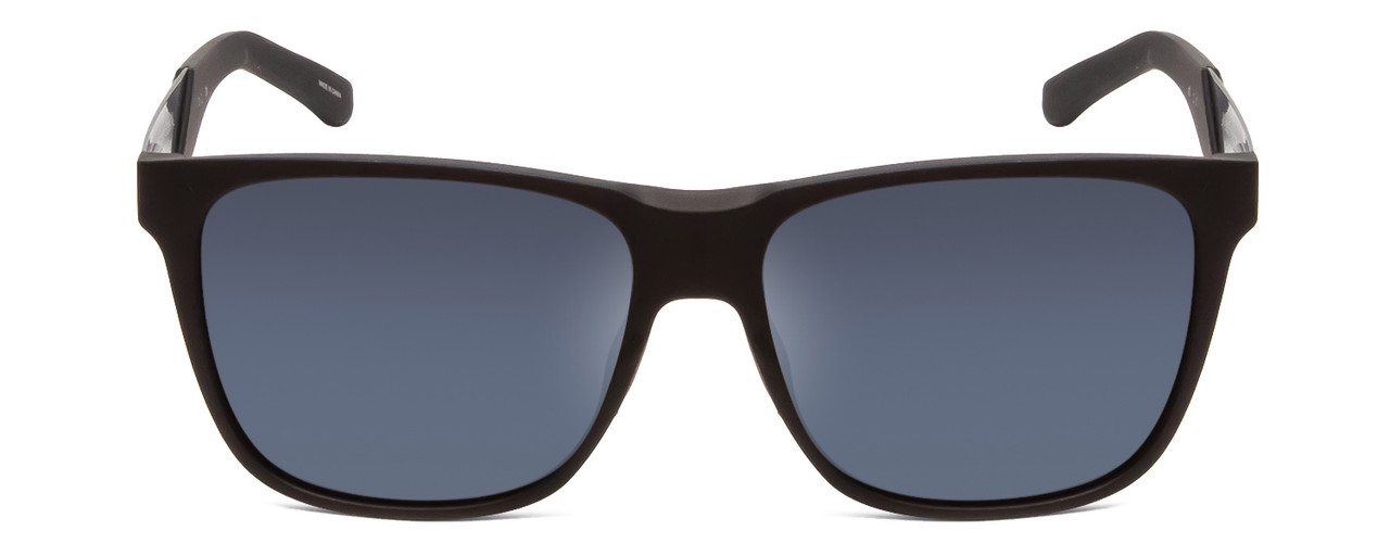 Front View of Smith Lowdown Steel XL Unisex Classic Sunglasses Black/ChromaPop Polarized 59 mm