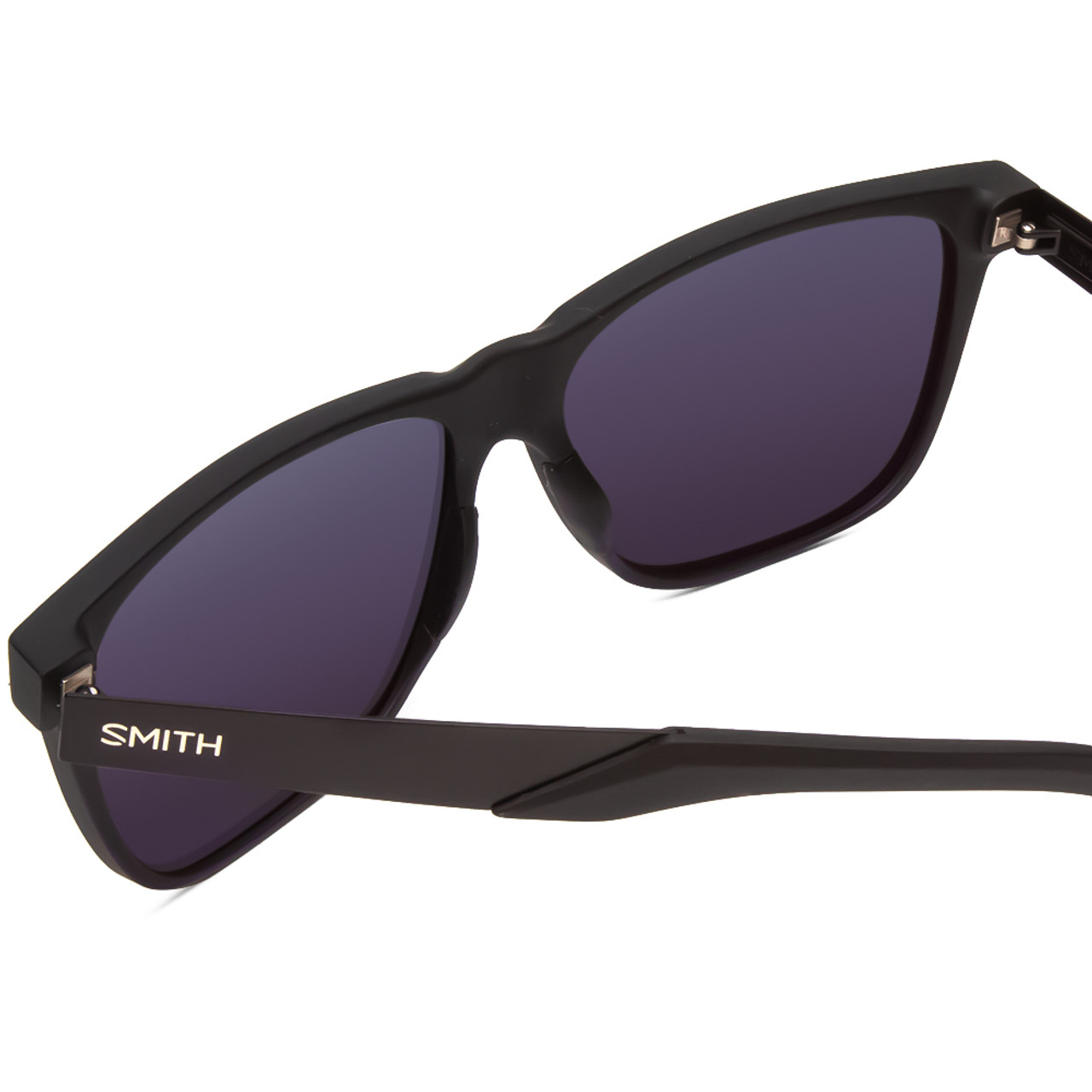 Close Up View of Smith Lowdown Steel XL Unisex Classic Sunglasses Black/ChromaPop Polarized 59 mm