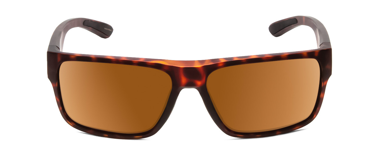 Front View of Smith Soundtrack Unisex Rectangle Sunglasses in Tortoise/CP Polarized Brown 61mm