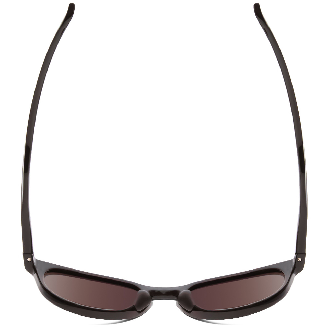 Top View of Smith Eastbank Unisex Round Sunglasses Gloss Black/ChromaPop Polarize Black 52mm
