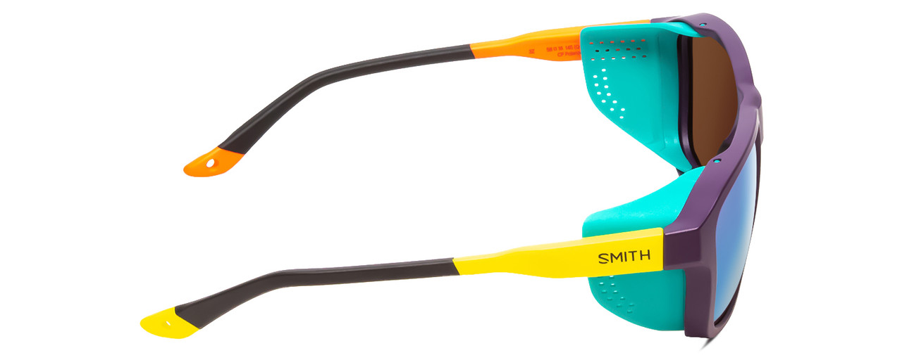 Lunettes De Soleil Polarisées Smith Optics Embark - Violet/marron Cendre Hi Viz 58mm