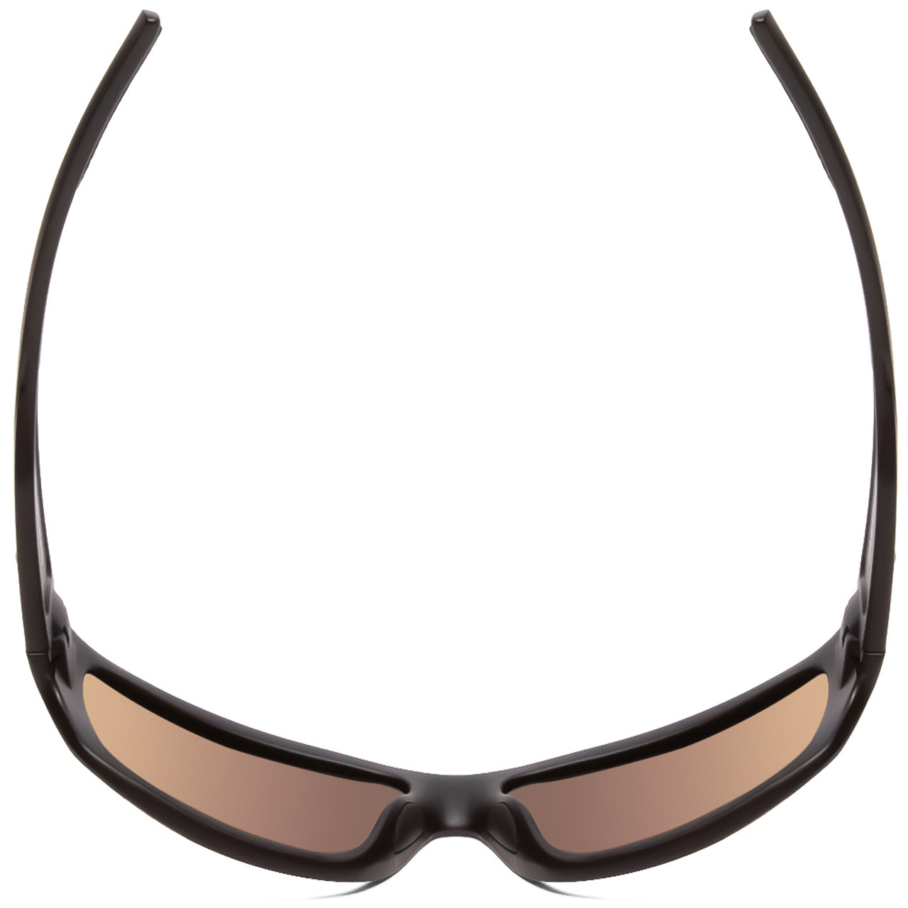 Top View of Smith Frontman Elite Sunglasses Black/CP+Elite Polarized Bronze Mirror Gold 61mm