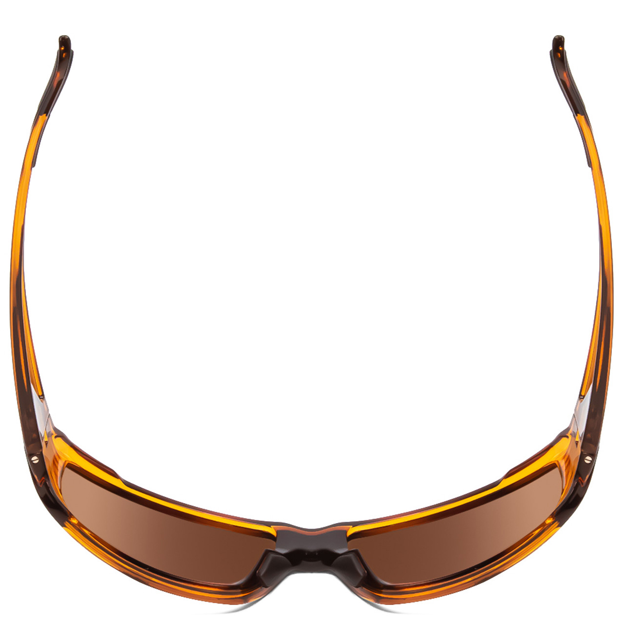 Top View of Smith Guide Choice Sunglasses Tortoise/CP Glass Polarize Bronze Mirror Gold 62mm