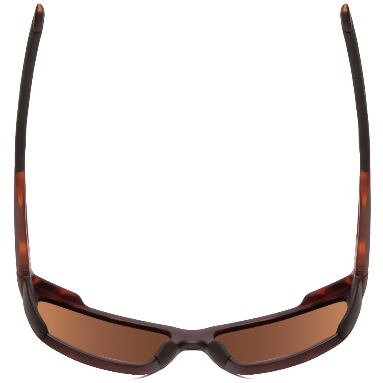 Top View of Smith Longfin Wrap Sunglasses Tortoise Gold/ChromaPop Glass Polarized Brown 59mm