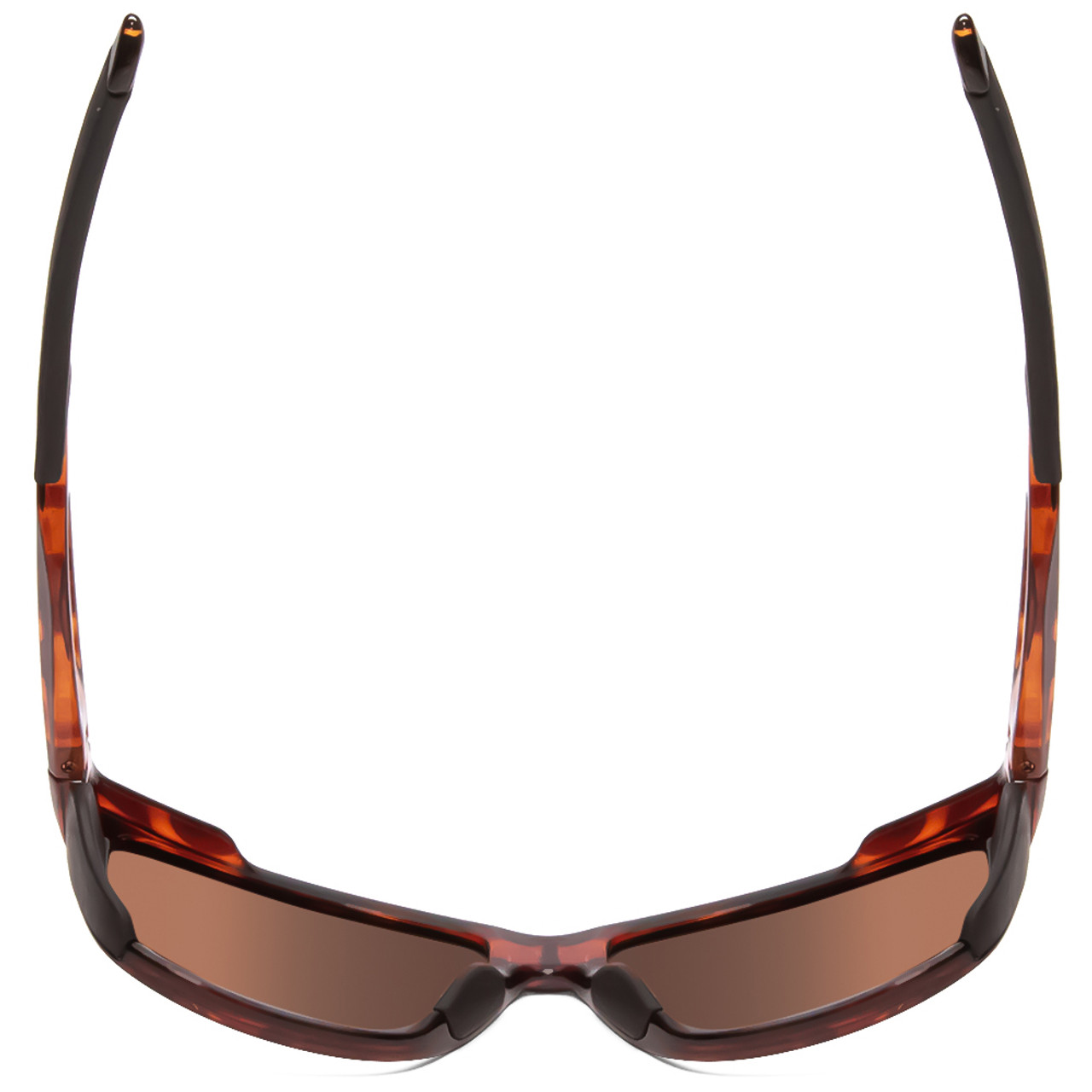 Top View of Smith Longfin Sunglasses in Tortoise/ChromaPop Glass Polarized Green Mirror 59mm
