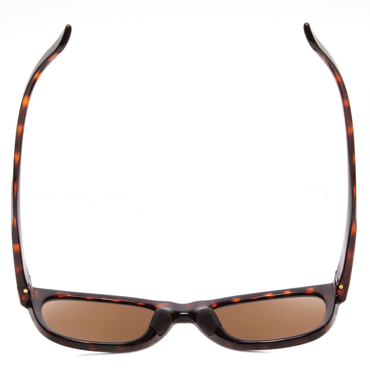 Top View of Smith Caper Ladies Cateye Designer Sunglasses Tortoise Gold/Polarized Brown 53mm