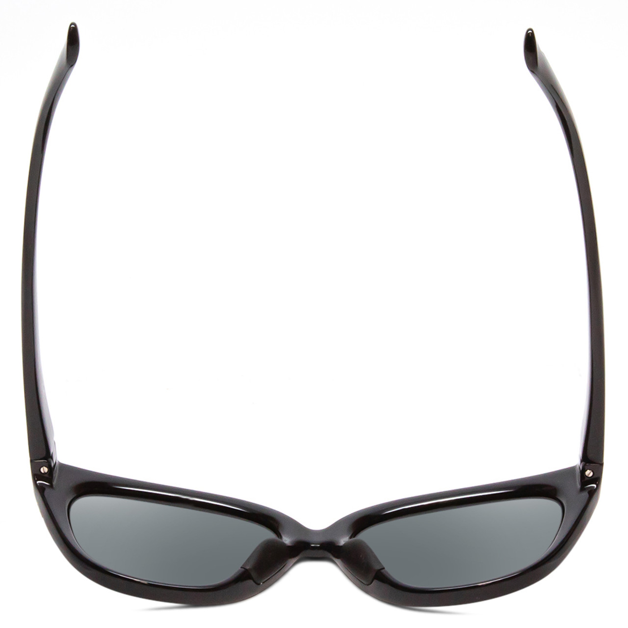 Top View of Smith Optic Era Women Cateye Designer Sunglasses Gloss Black/Polarized Gray 55mm