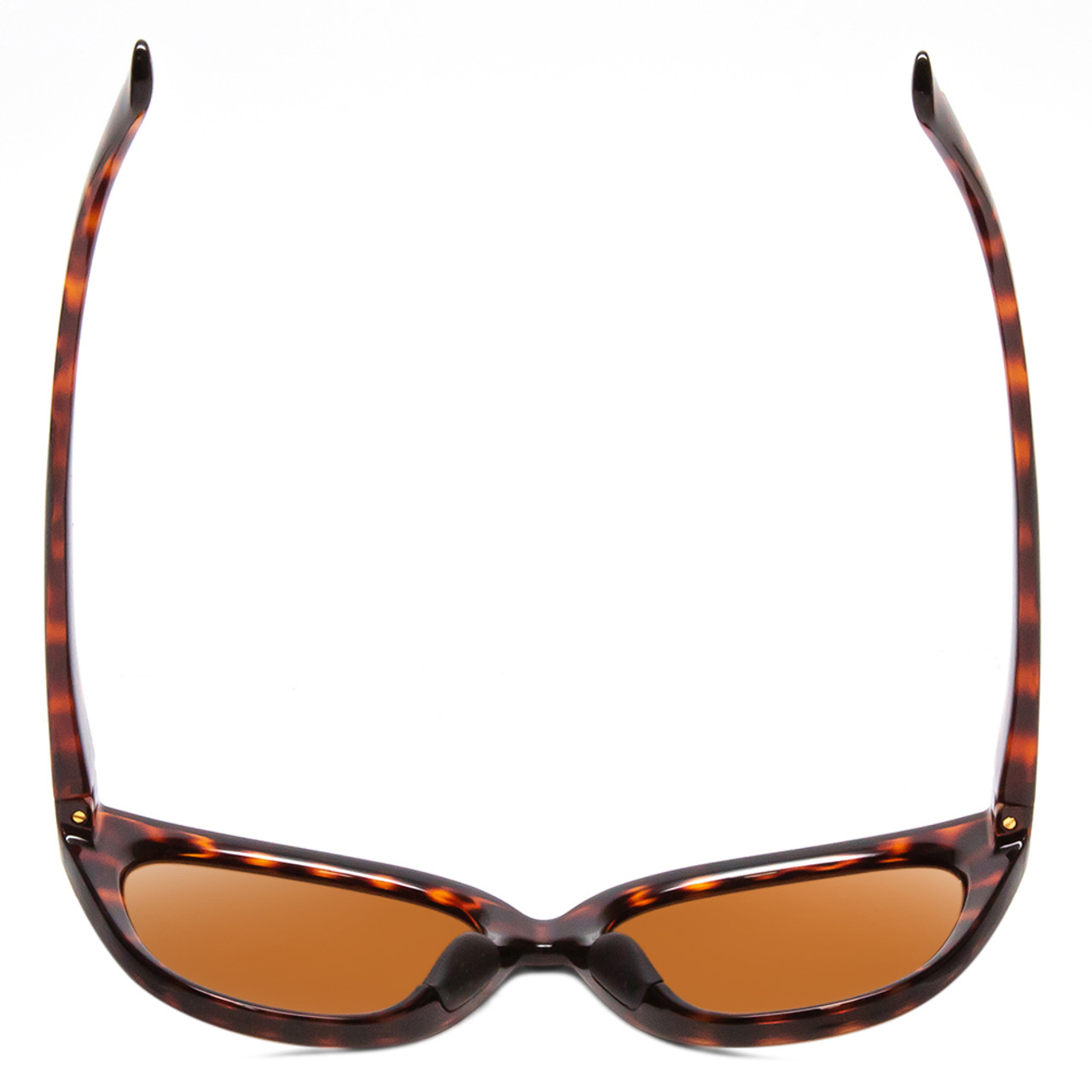 Top View of Smith Era Ladies Cateye Sunglasses Tortoise Gold/ChromaPop Polarized Brown 55 mm