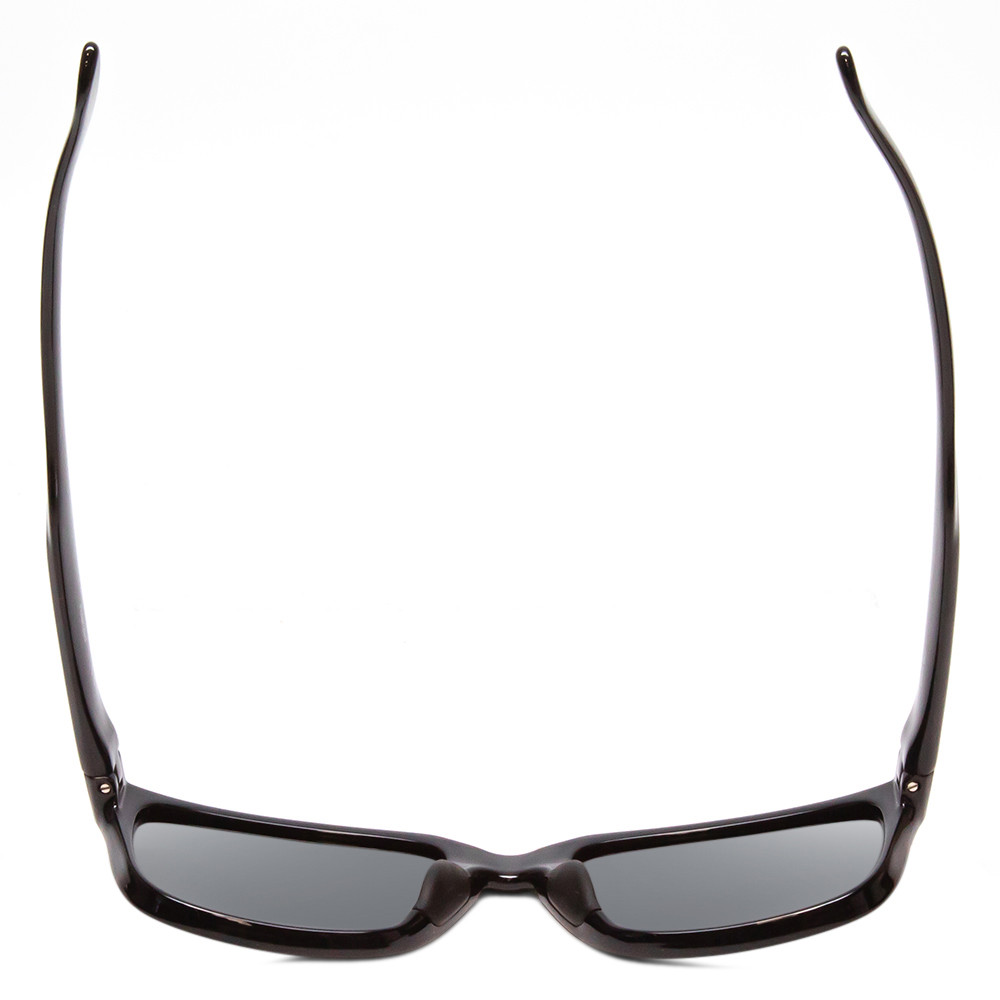 Top View of Smith Headliner Unisex Square Designer Sunglasses in Black/Polarized Gray 55 mm