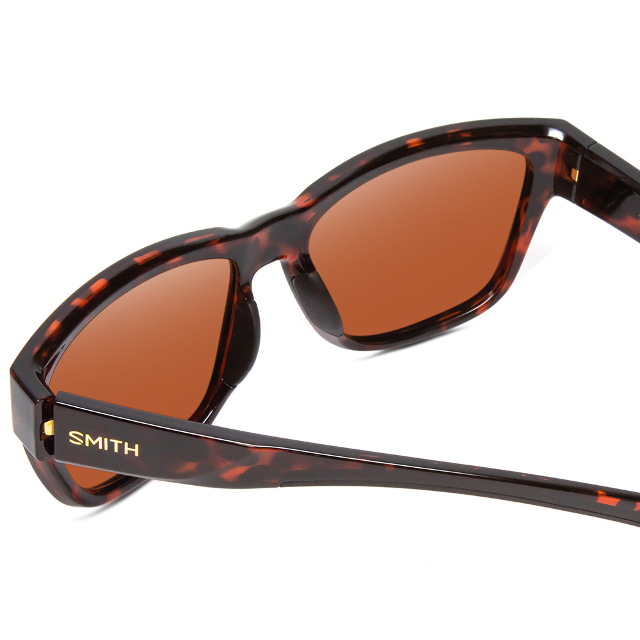 Close Up View of Smith Joya Ladies Sunglasses Tortoise Gold/ChromaPop Glass Polarized Brown 56 mm