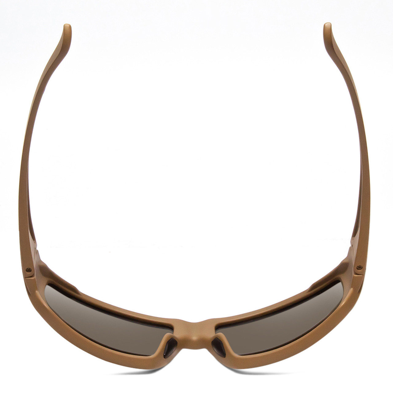 Top View of Smith Operator Choice Elite Wrap Sunglasses in Tan 499 Brown/Polarized Gray 62mm