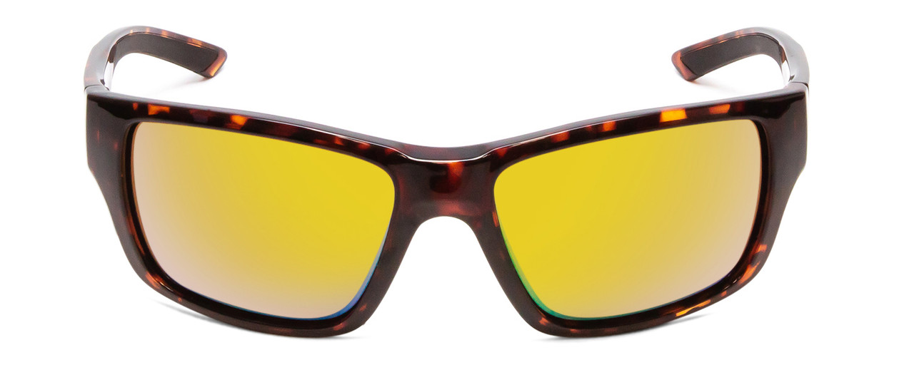 Front View of Smith Outback Sunglasses in Tortoise Brown/ChromaPop Polarized Green Mirror 59mm